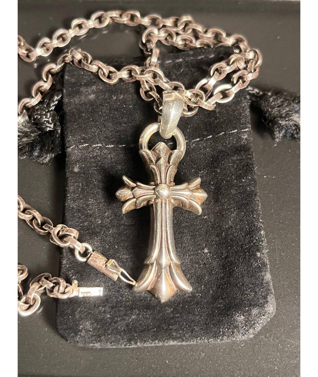 CHROME HEARTS Серебряная серебряная цепочка/подвеска, фото 6