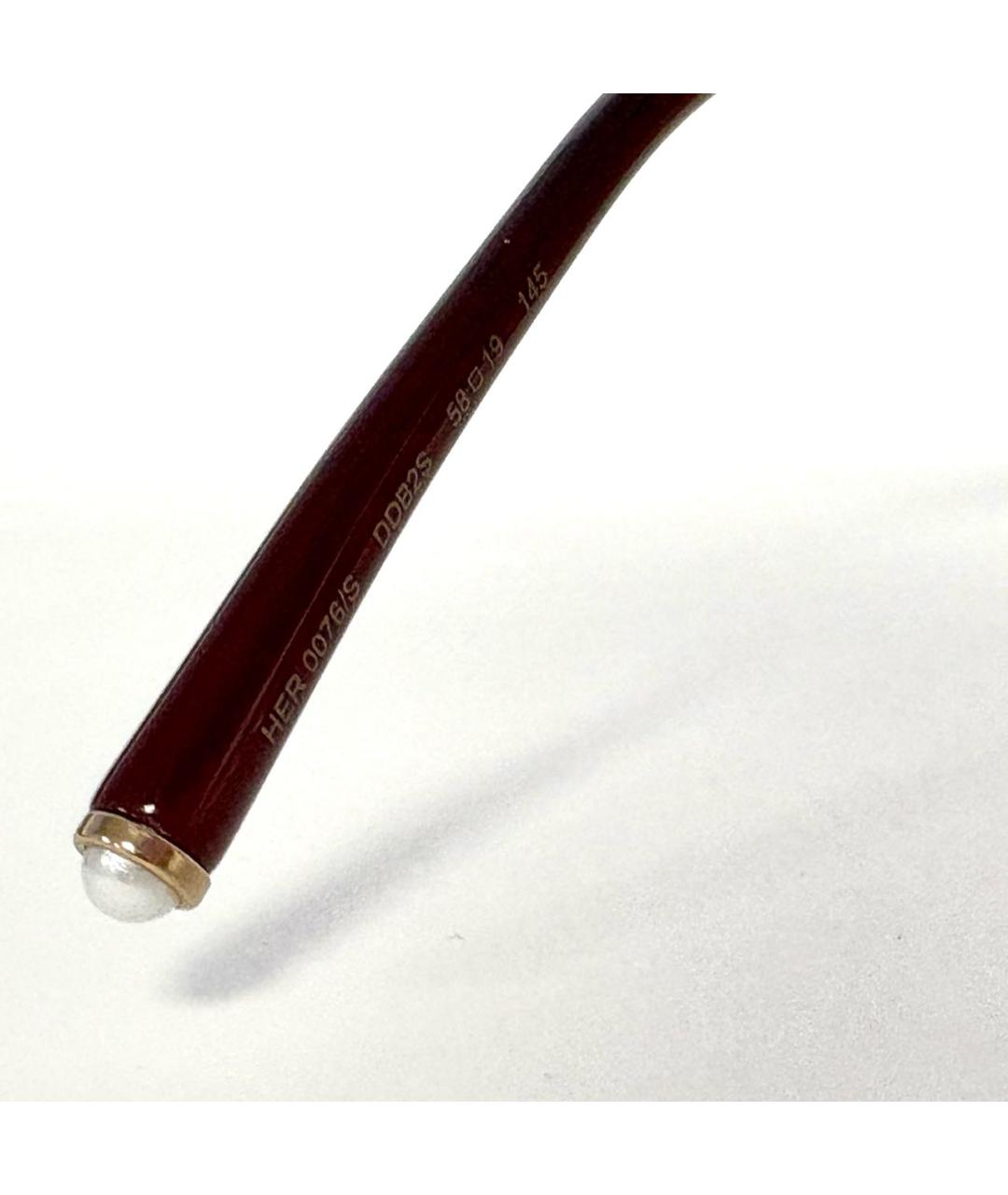 CAROLINA HERRERA Розовые металлические солнцезащитные очки, фото 8