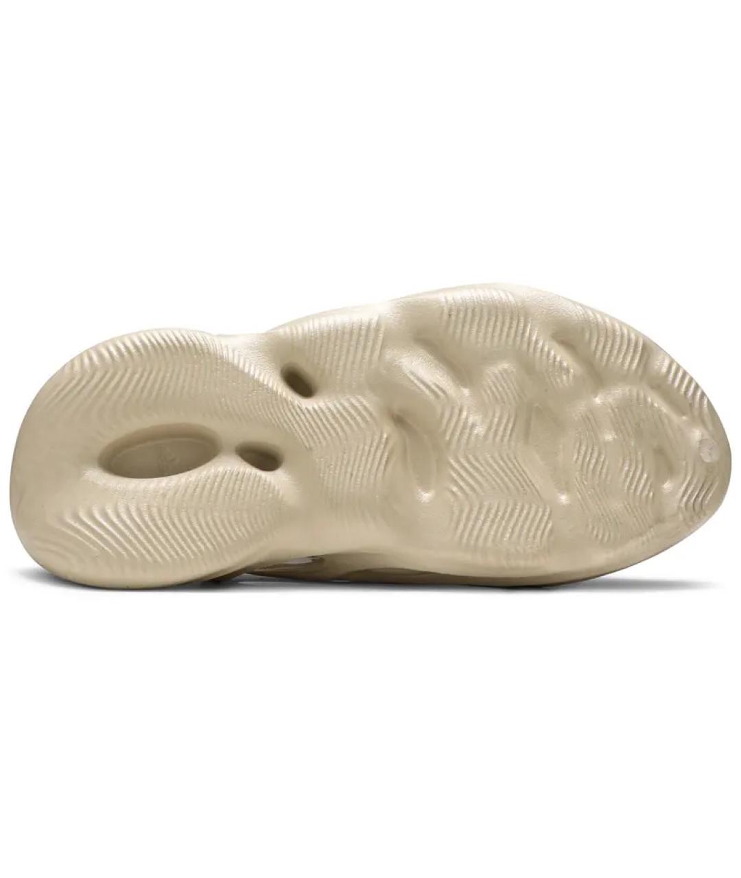 ADIDAS YEEZY Бежевые резиновые шлепанцы, фото 3