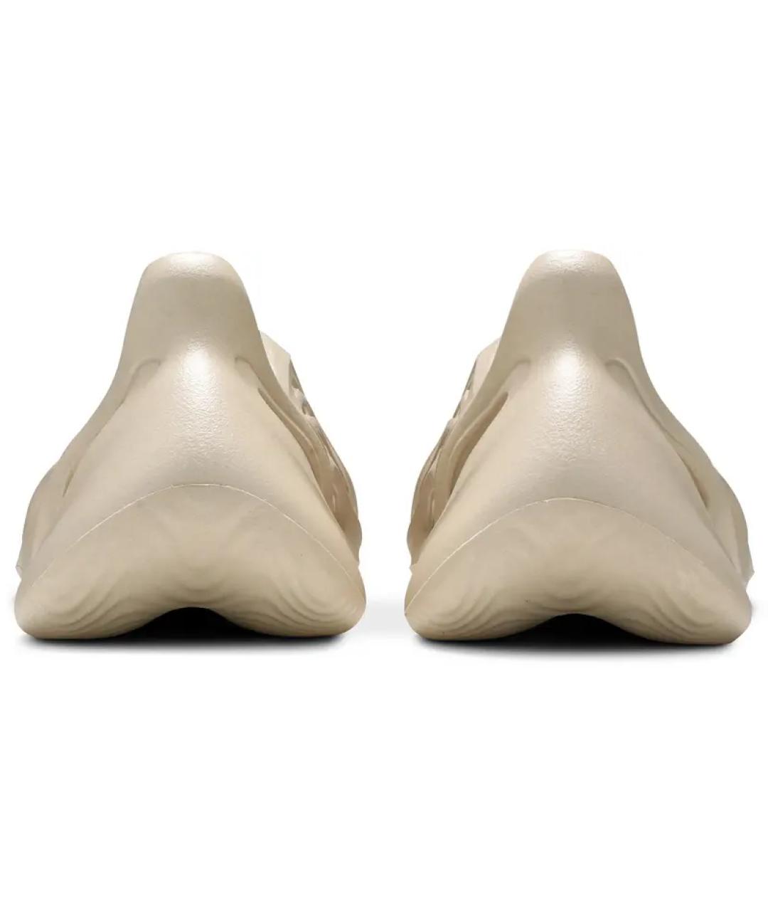 ADIDAS YEEZY Бежевые резиновые шлепанцы, фото 4