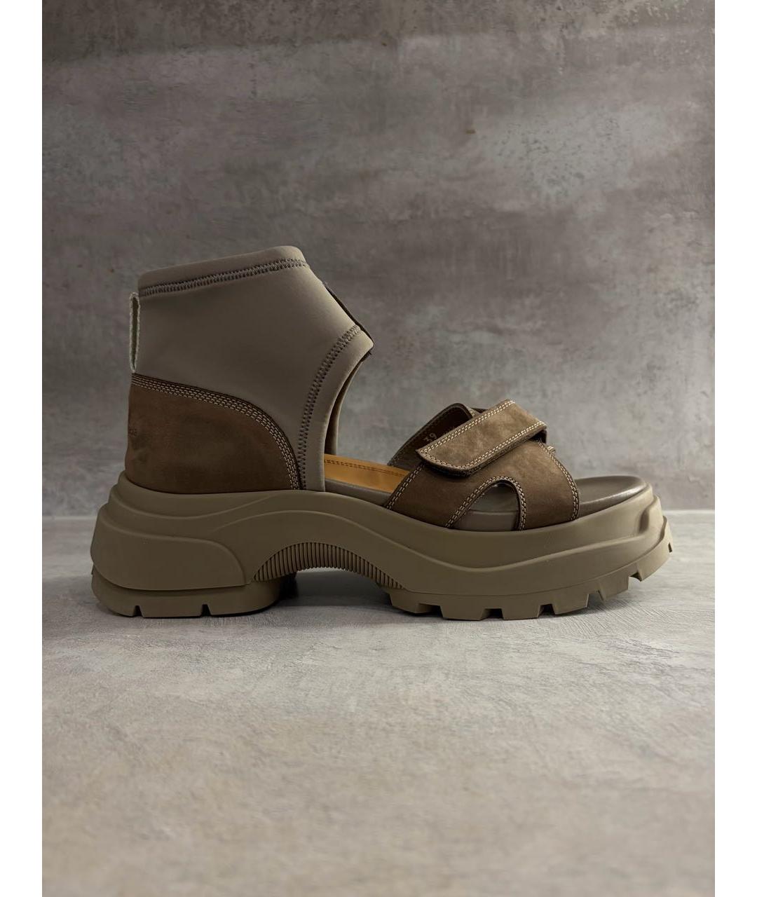 MAISON MARGIELA Бежевые босоножки, фото 4