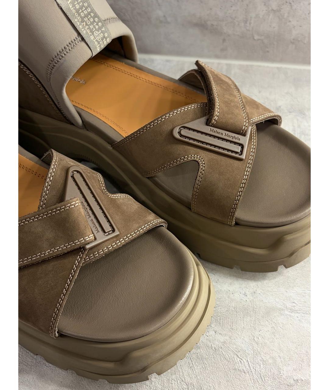MAISON MARGIELA Бежевые сандалии, фото 8