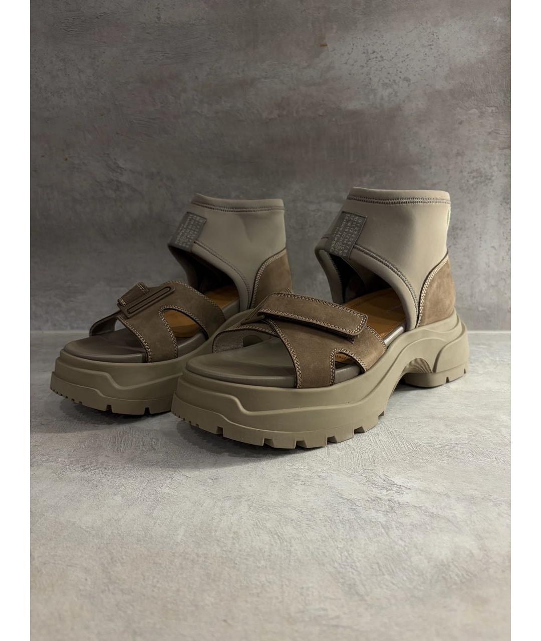 MAISON MARGIELA Бежевые сандалии, фото 2
