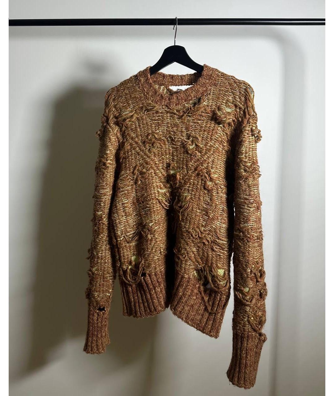 MAISON MARGIELA Коричневый джемпер / свитер, фото 2