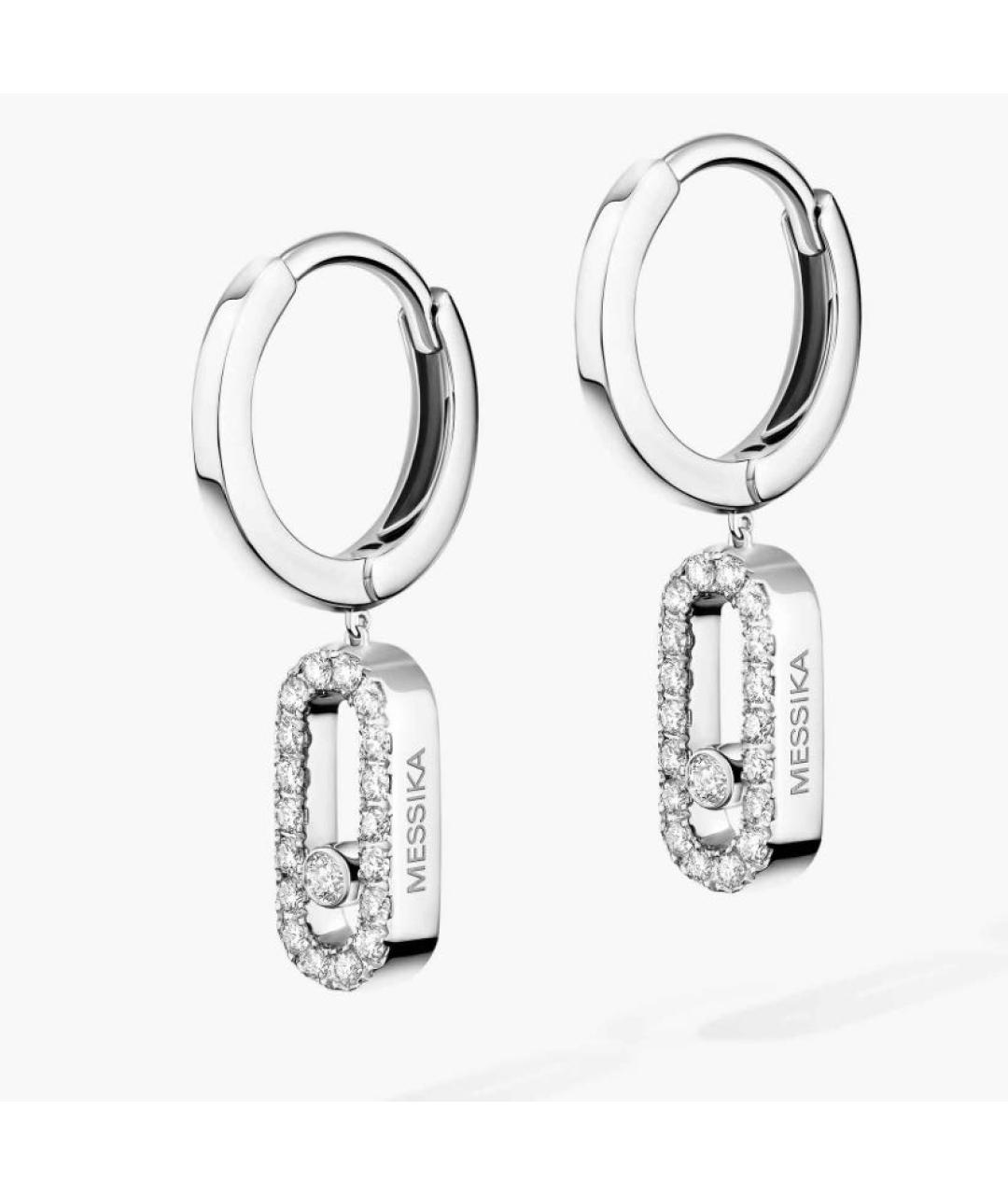 MESSIKA Серебряные серьги из белого золота, фото 2