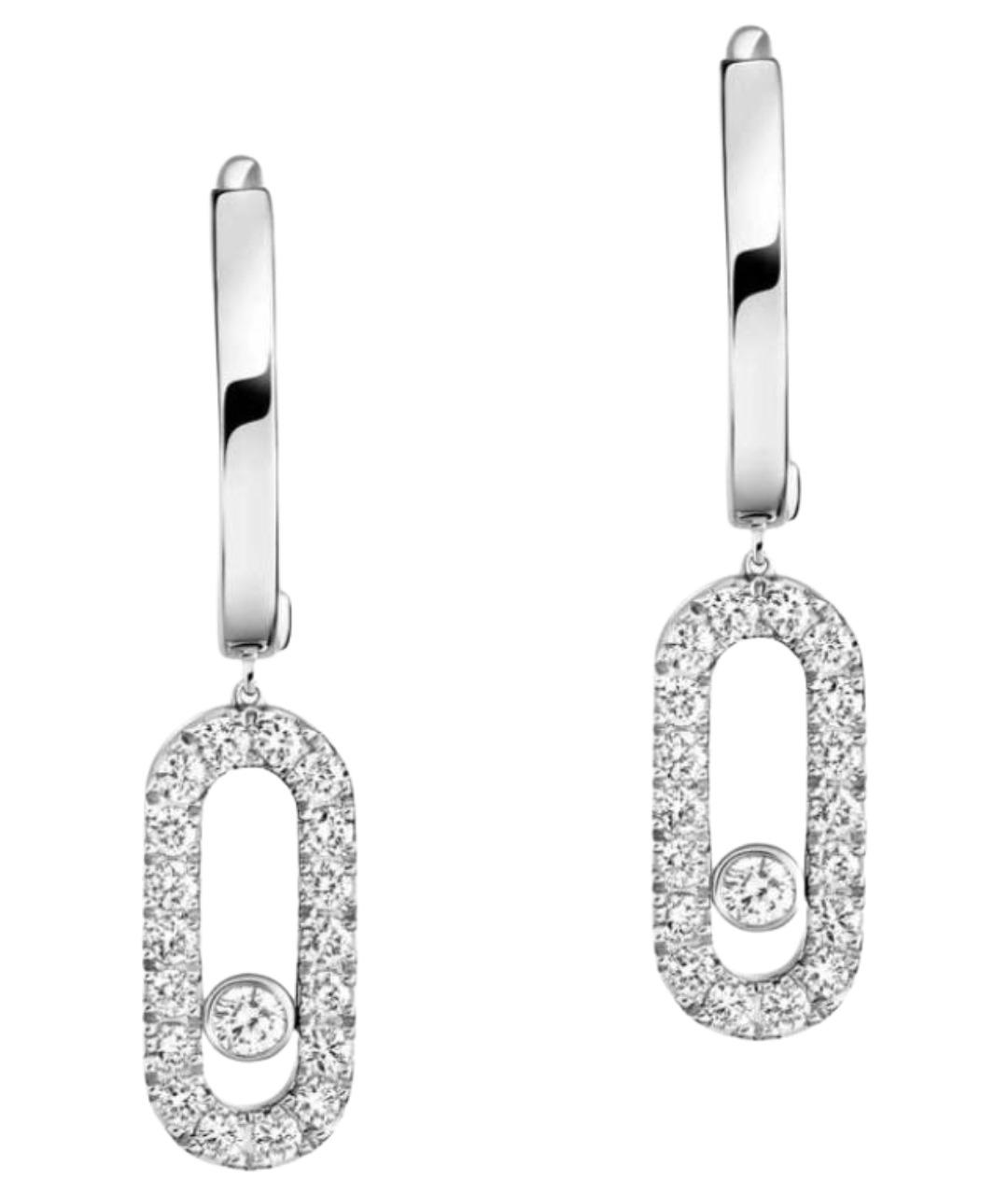 MESSIKA Серебряные серьги из белого золота, фото 1