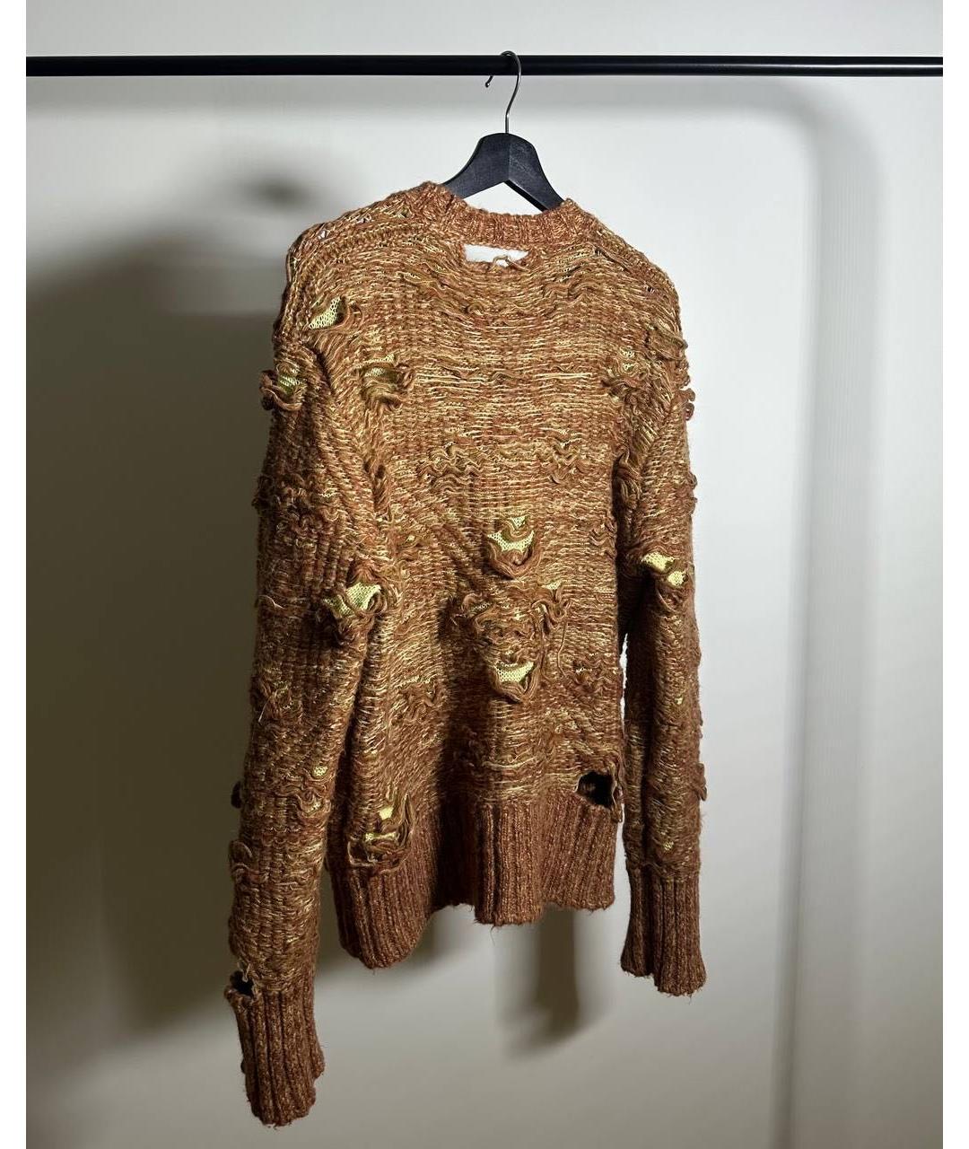 MAISON MARGIELA Коричневый джемпер / свитер, фото 4