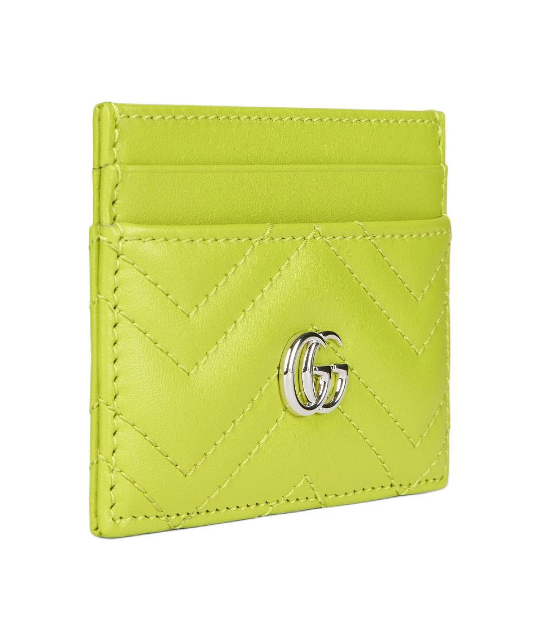 GUCCI Зеленый кожаный кардхолдер, фото 2