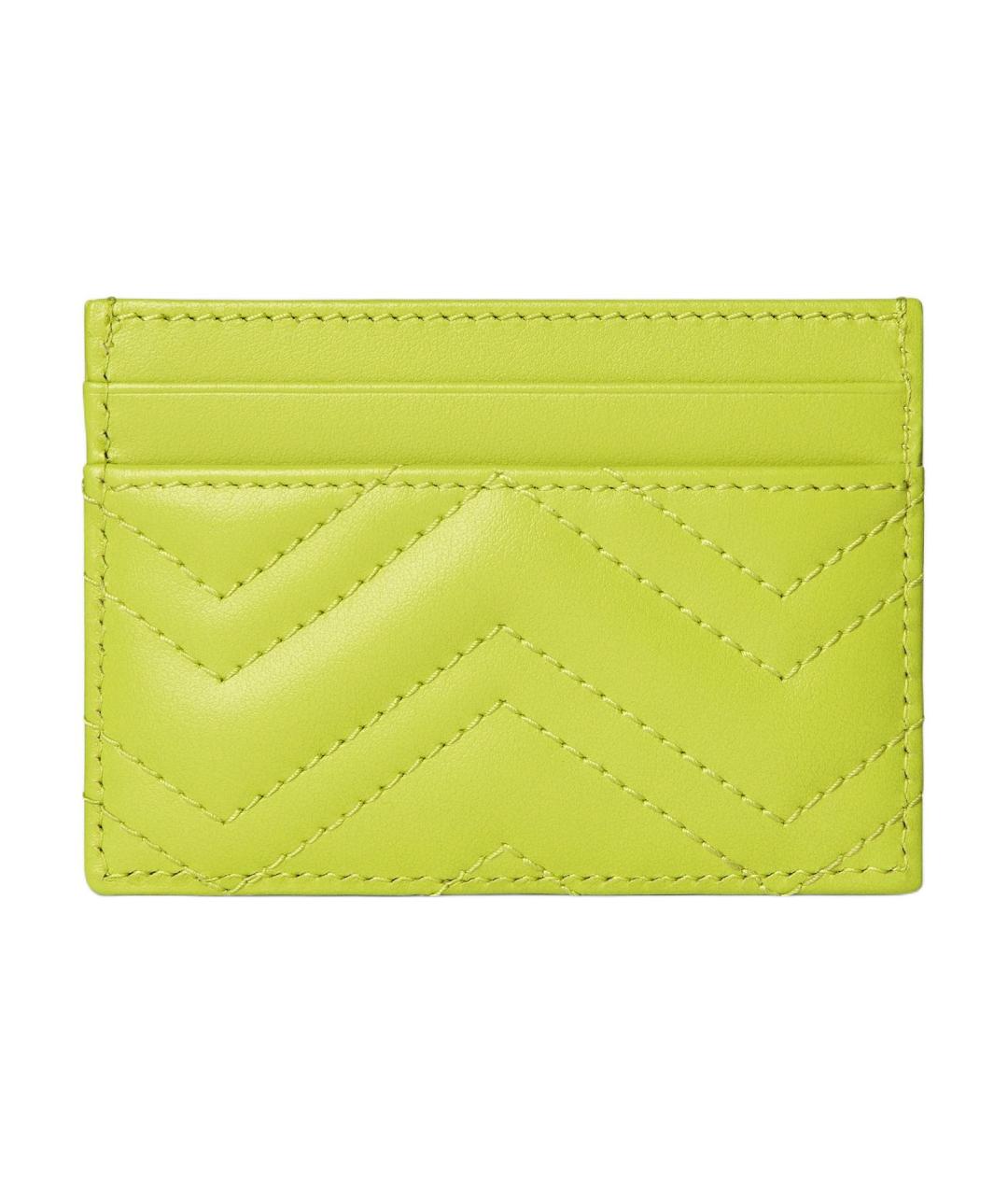 GUCCI Зеленый кожаный кардхолдер, фото 3