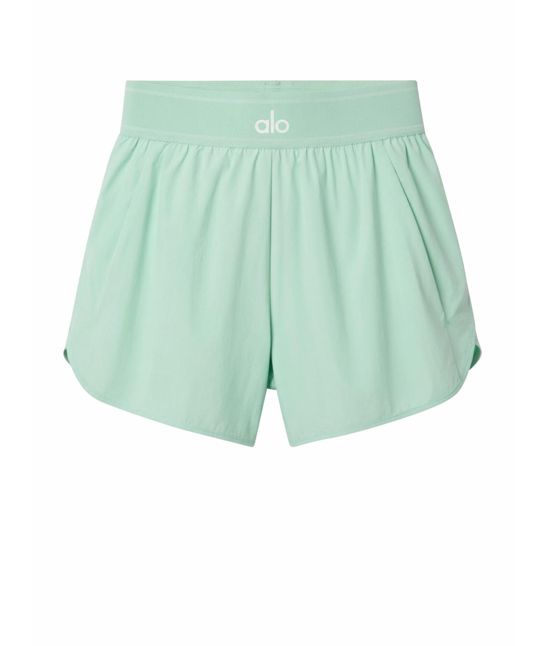 ALO YOGA Салатовые спортивные брюки и шорты, фото 1