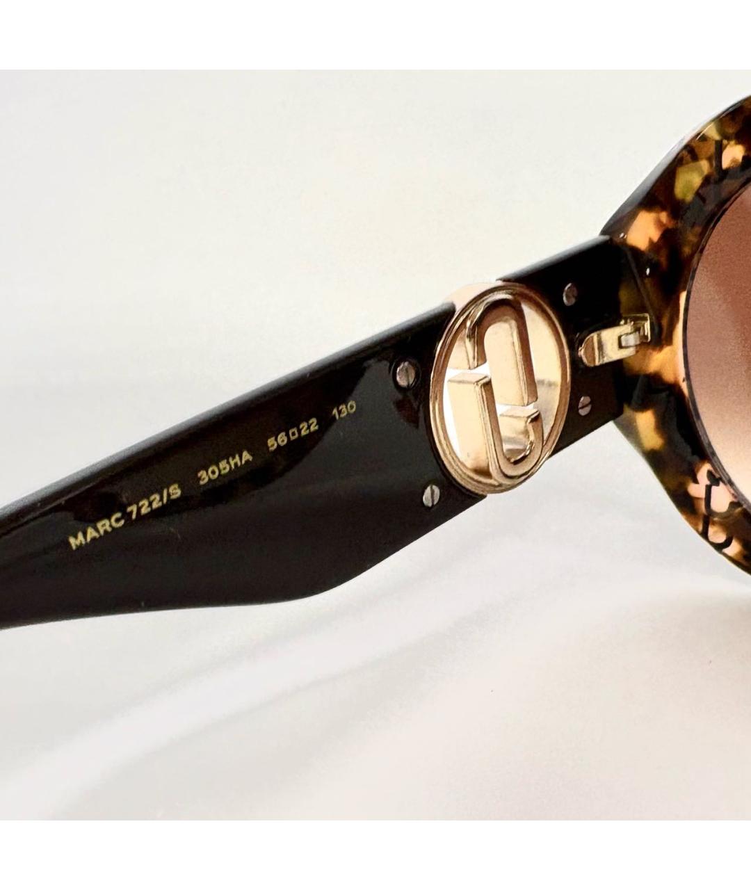 MARC JACOBS Коричневые пластиковые солнцезащитные очки, фото 3
