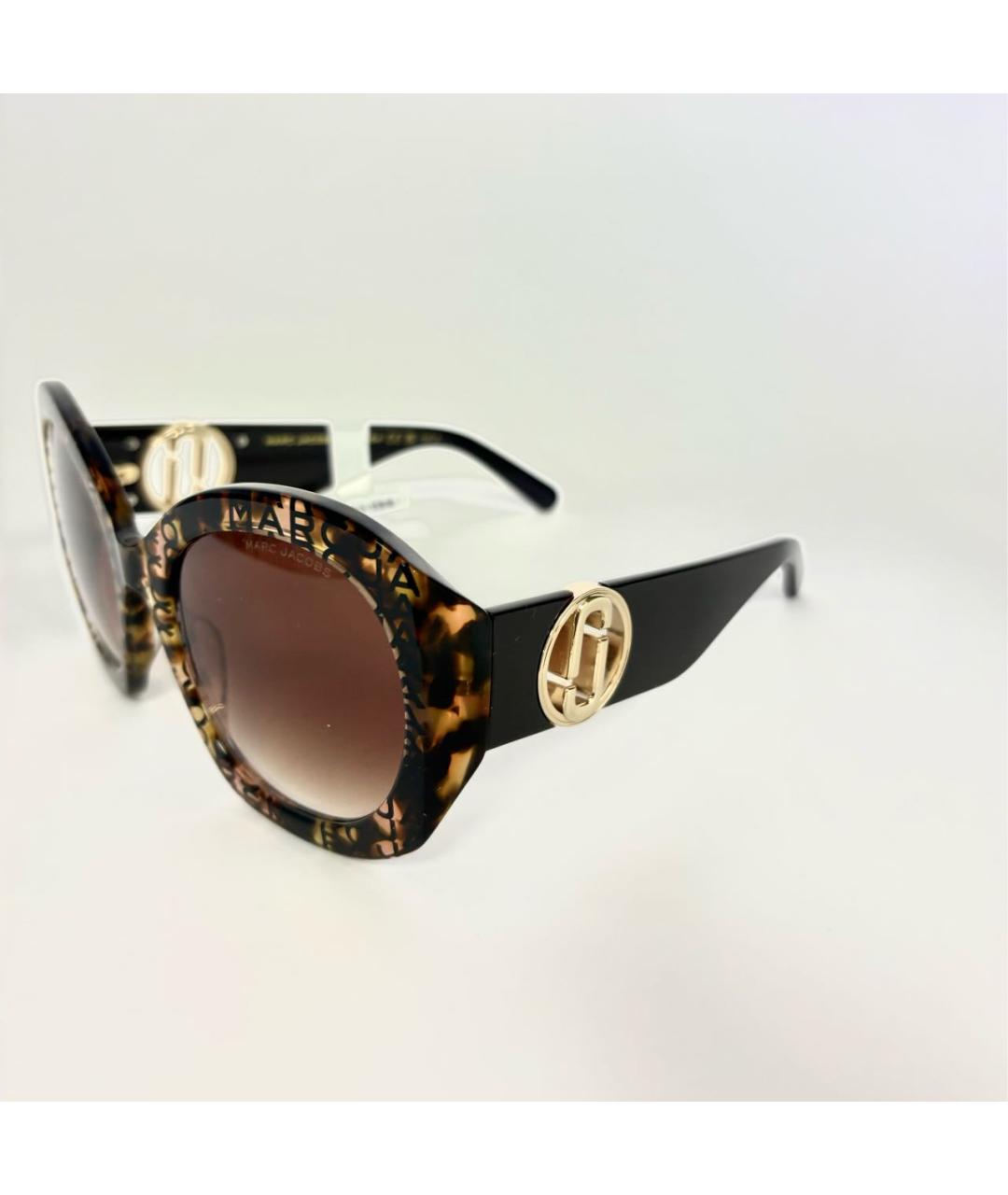 MARC JACOBS Коричневые пластиковые солнцезащитные очки, фото 5