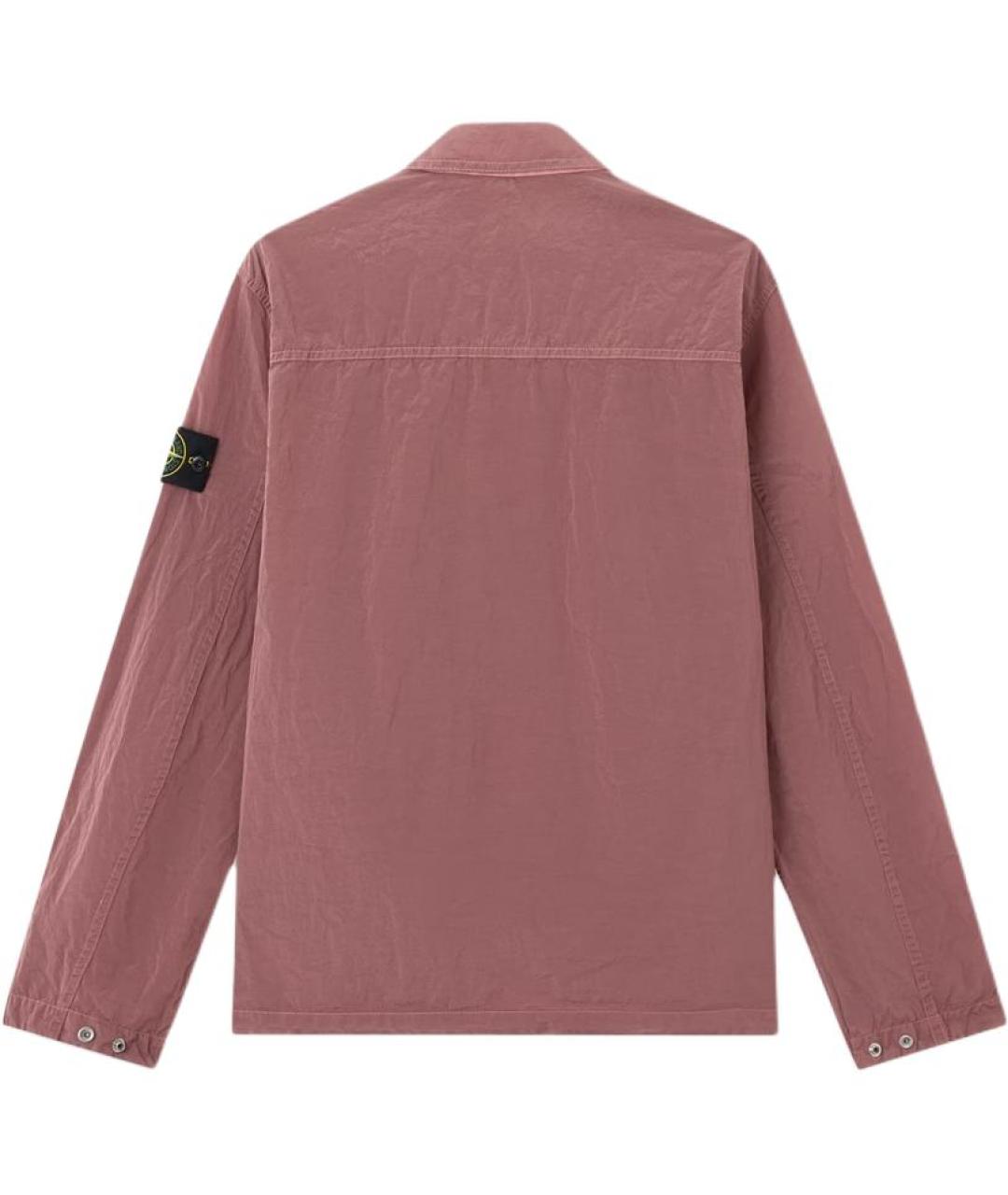 STONE ISLAND Розовая полиамидовая куртка, фото 2