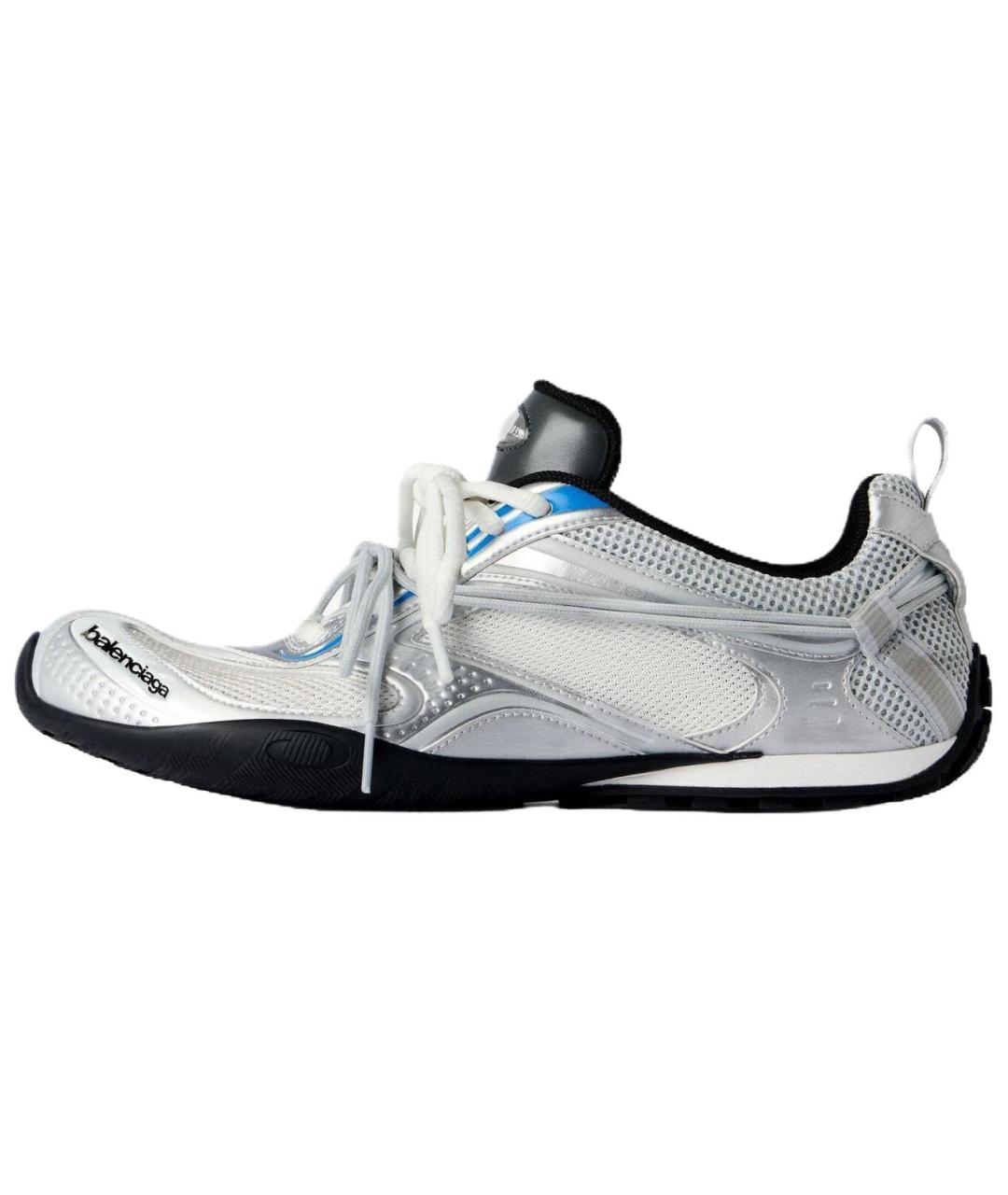 BALENCIAGA Серебряные низкие кроссовки / кеды, фото 2