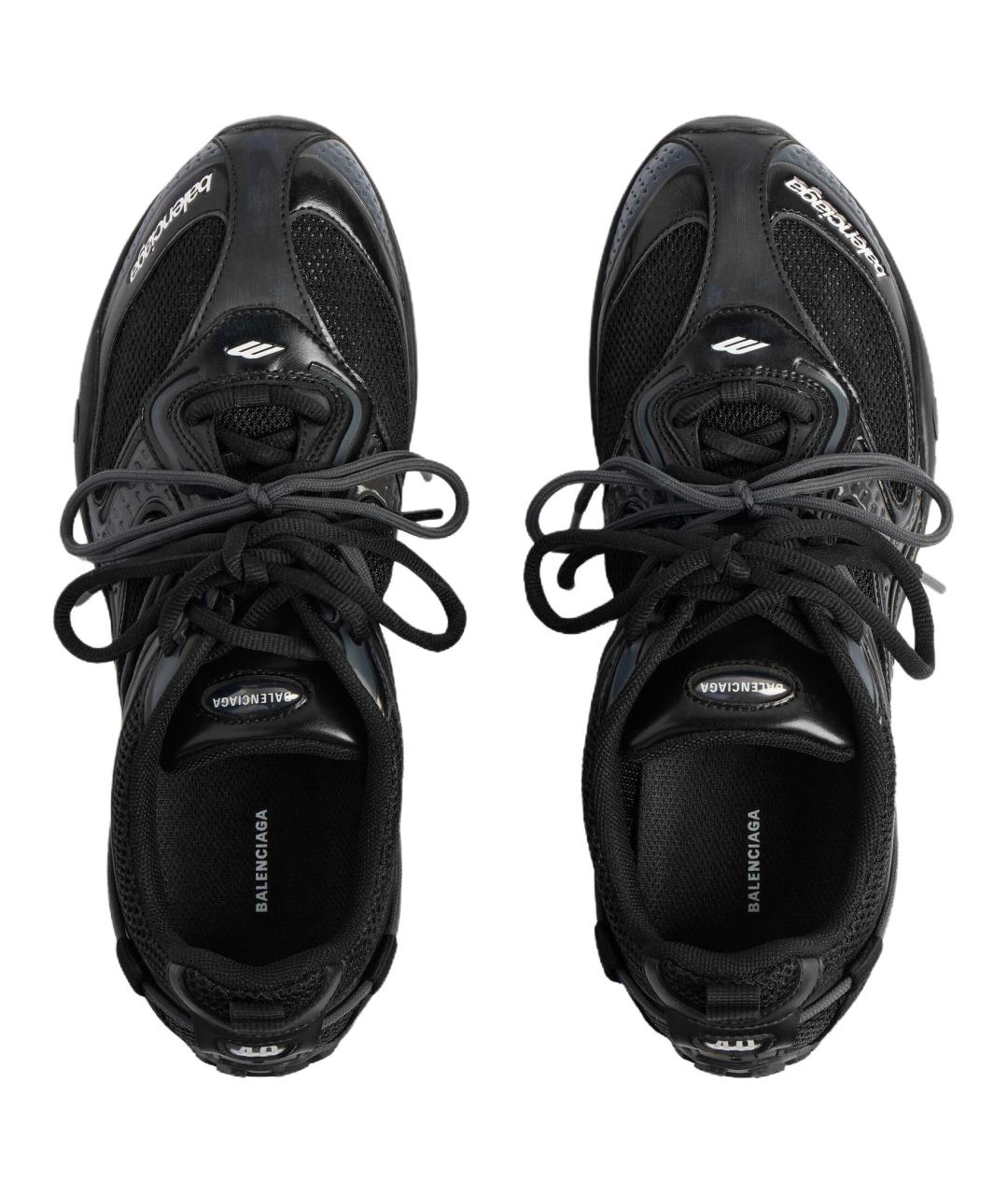 BALENCIAGA Черные низкие кроссовки / кеды, фото 3