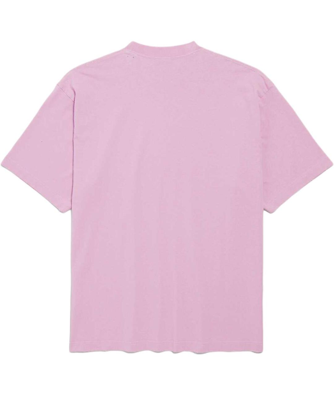 BALENCIAGA Розовая футболка, фото 2