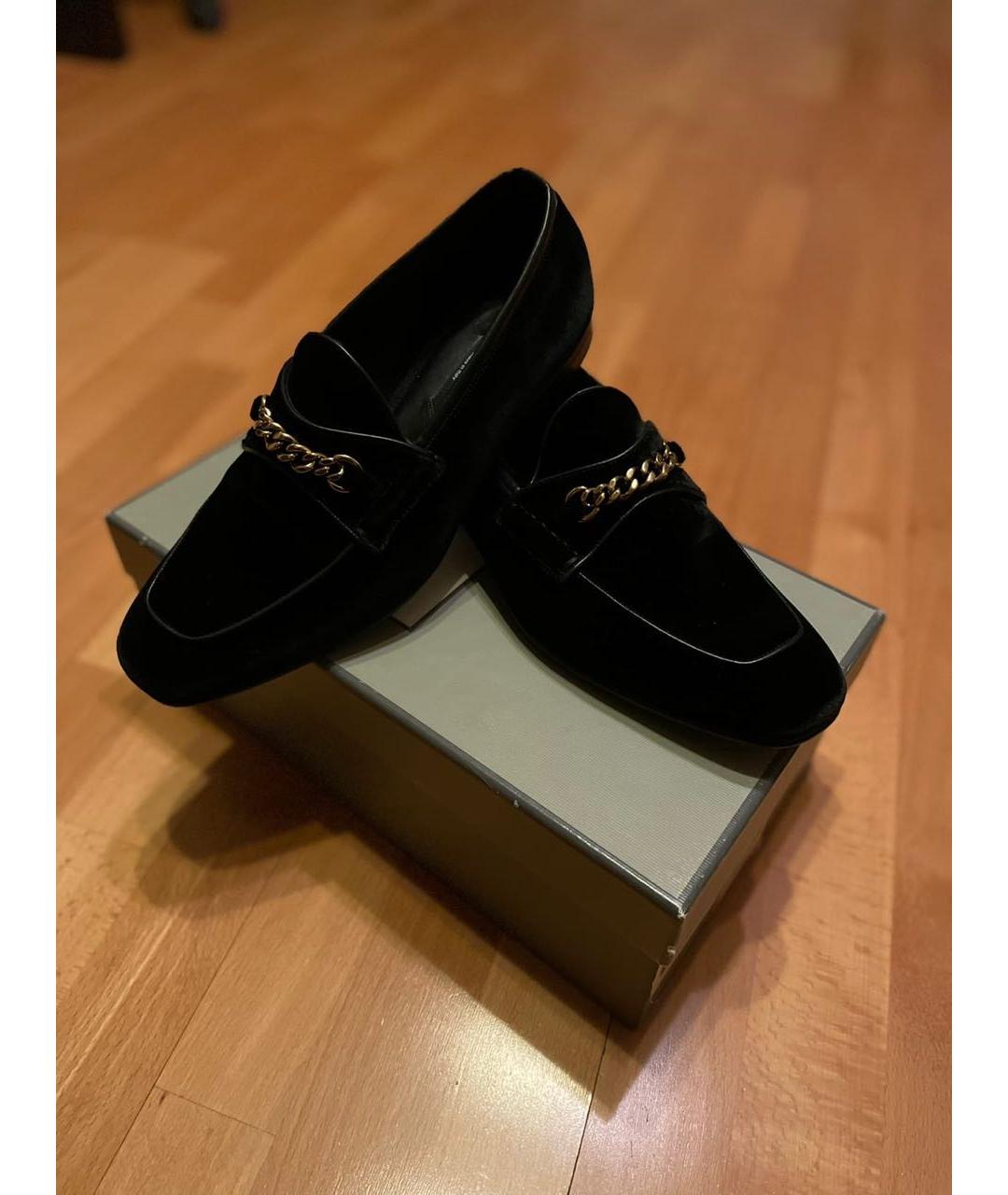 TOM FORD Черные бархатные лоферы, фото 2