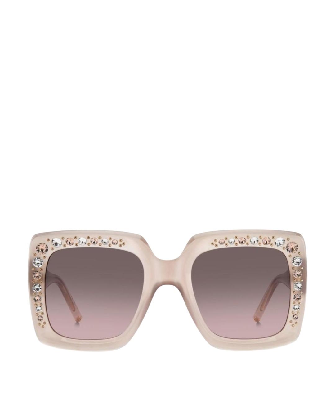 CAROLINA HERRERA Бежевые пластиковые солнцезащитные очки, фото 1