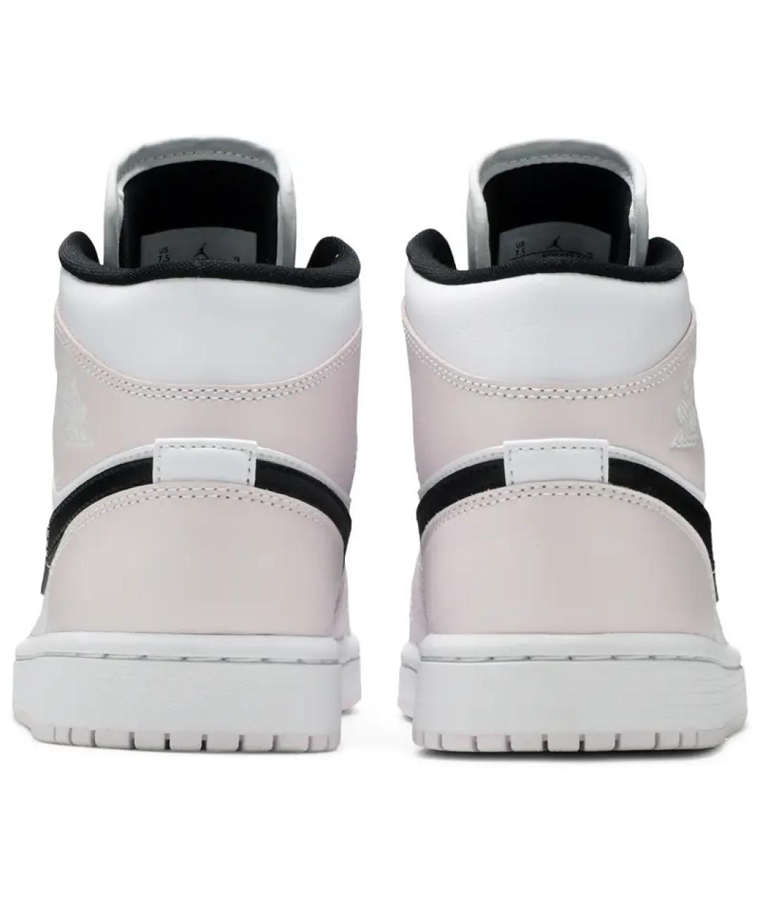 JORDAN Розовые кожаные кеды, фото 4