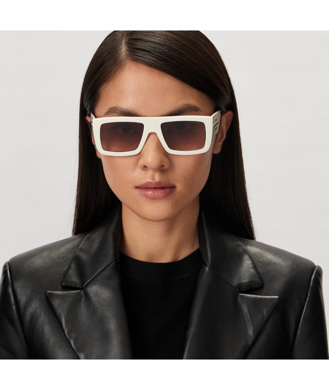 MARC JACOBS Белые пластиковые солнцезащитные очки, фото 2