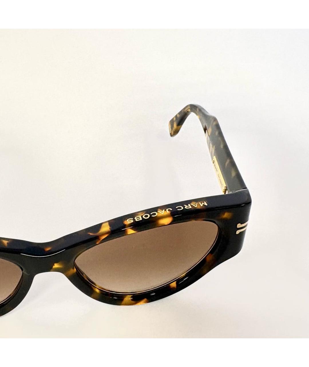 MARC JACOBS Коричневые пластиковые солнцезащитные очки, фото 3