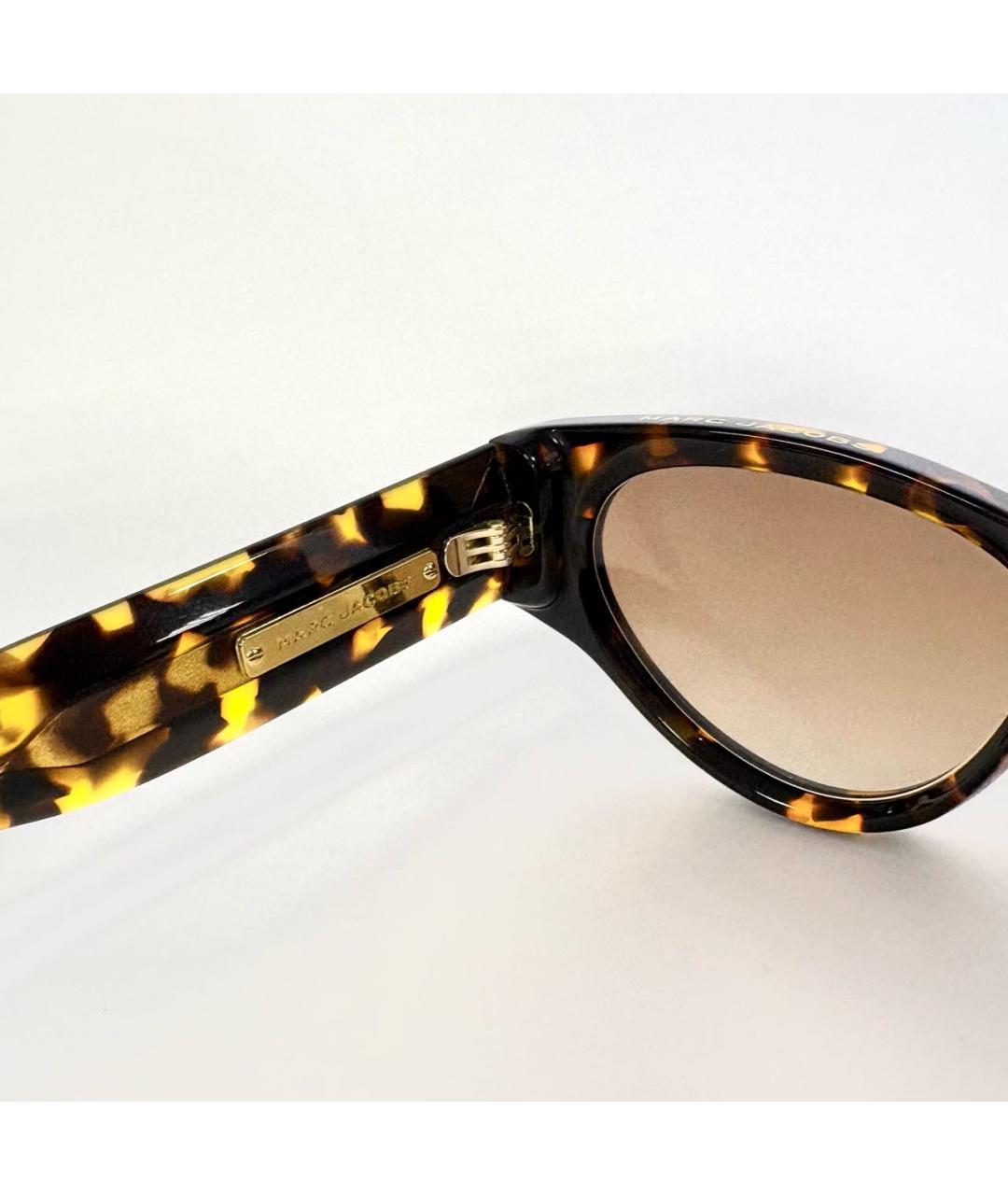 MARC JACOBS Коричневые пластиковые солнцезащитные очки, фото 5