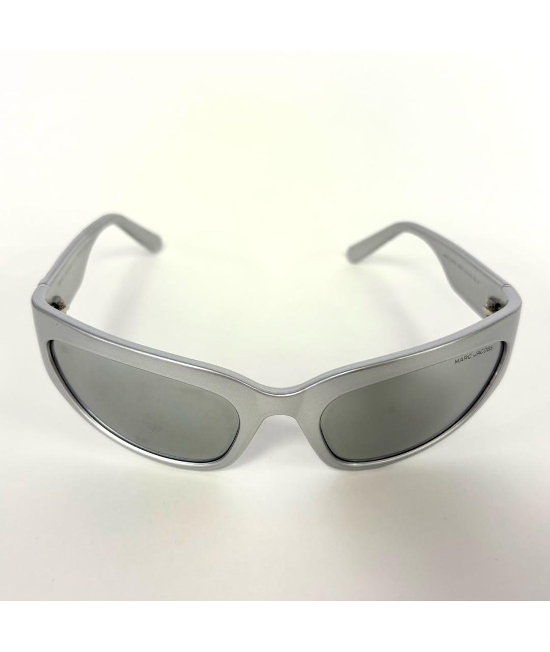 MARC JACOBS Серебряные пластиковые солнцезащитные очки, фото 3