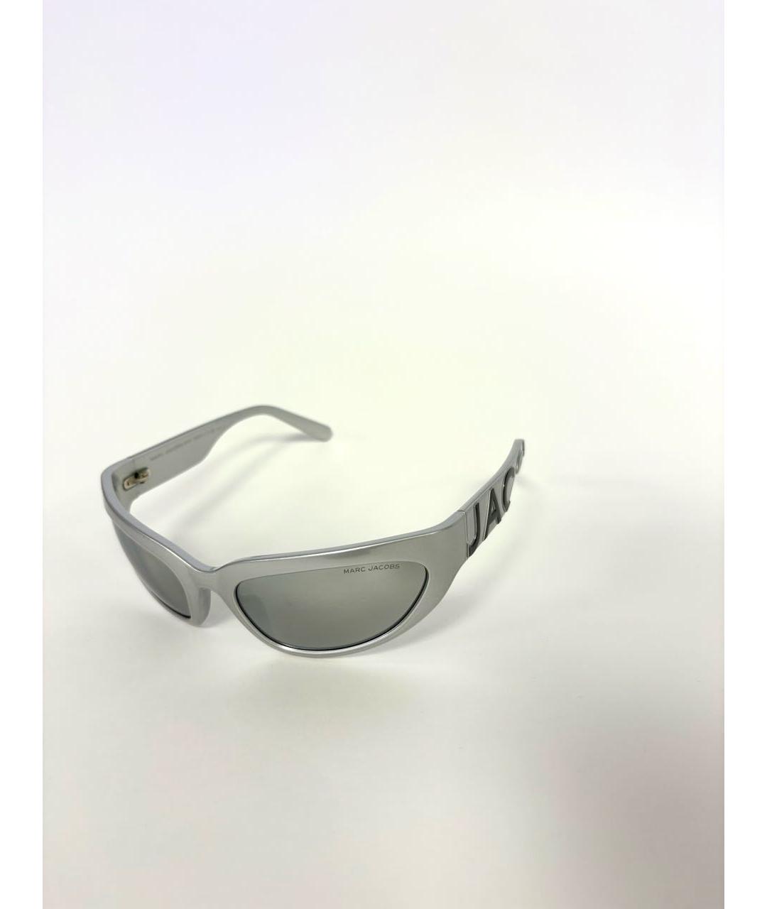 MARC JACOBS Серебряные пластиковые солнцезащитные очки, фото 7