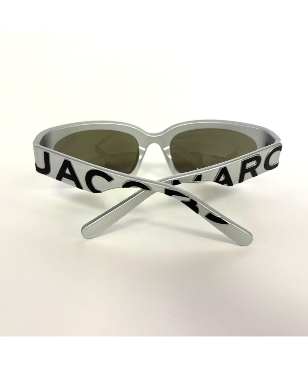 MARC JACOBS Серебряные пластиковые солнцезащитные очки, фото 4