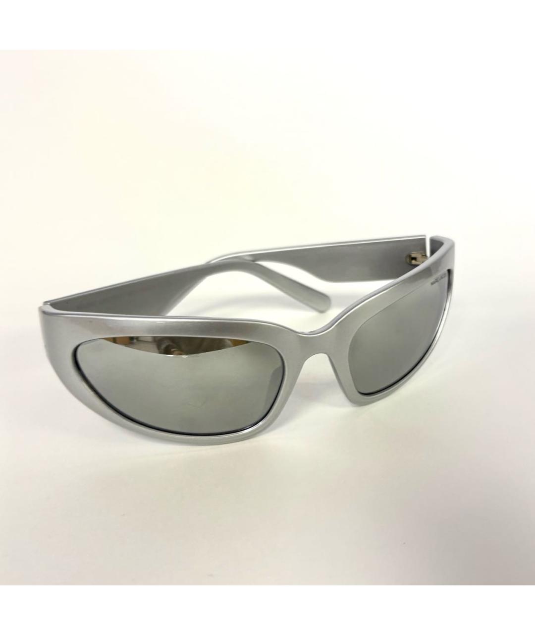 MARC JACOBS Серебряные пластиковые солнцезащитные очки, фото 8
