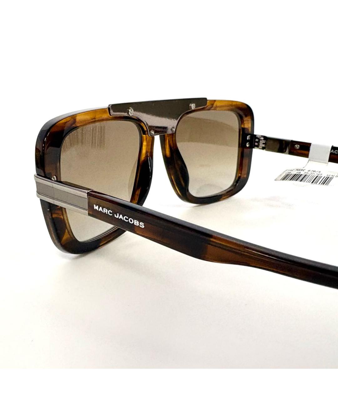 MARC JACOBS Коричневые пластиковые солнцезащитные очки, фото 6