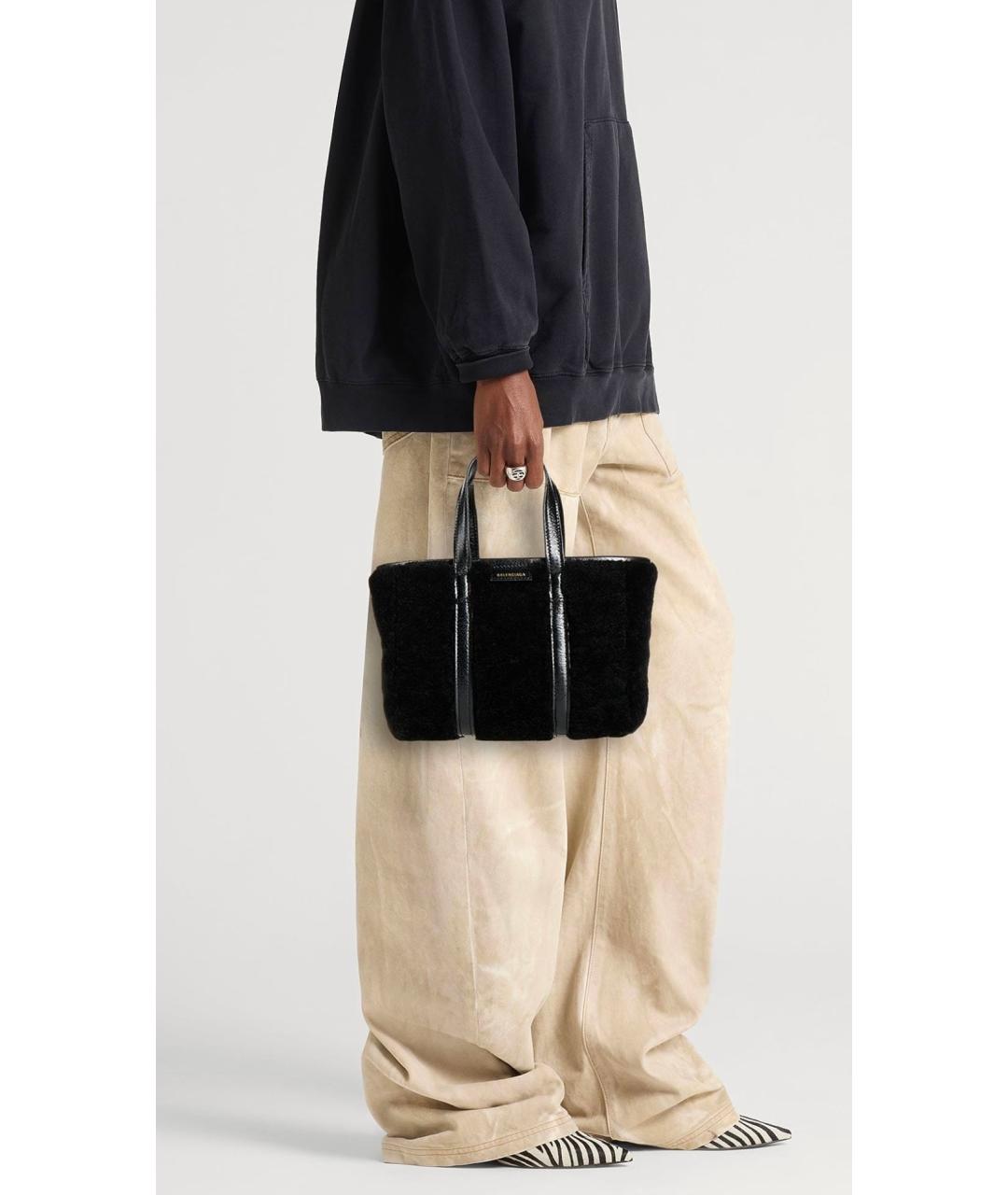 BALENCIAGA Черная сумка тоут, фото 3