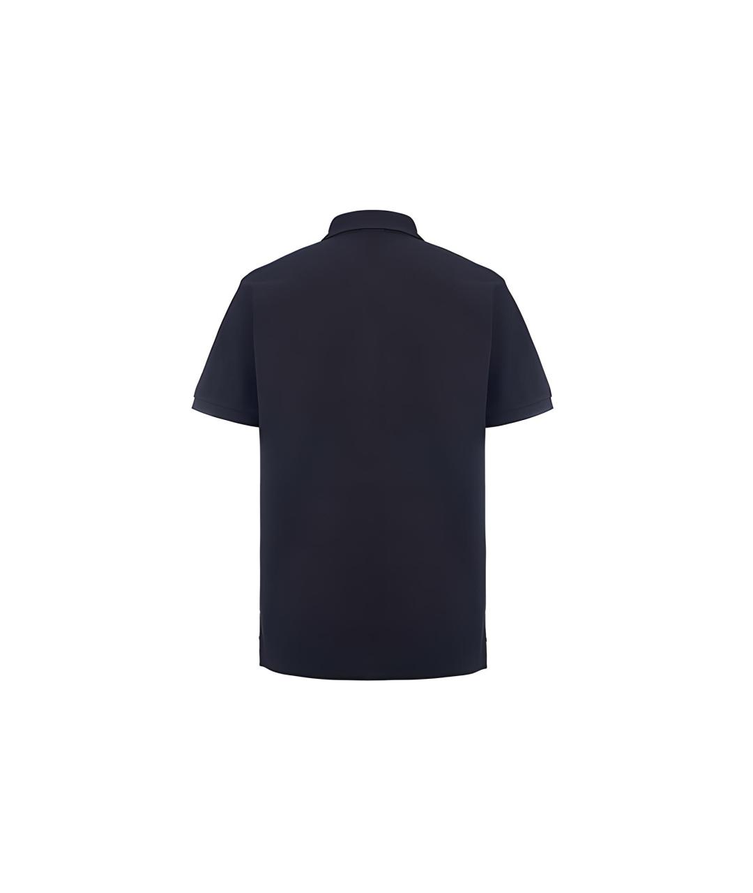 STONE ISLAND Черное поло с коротким рукавом, фото 2