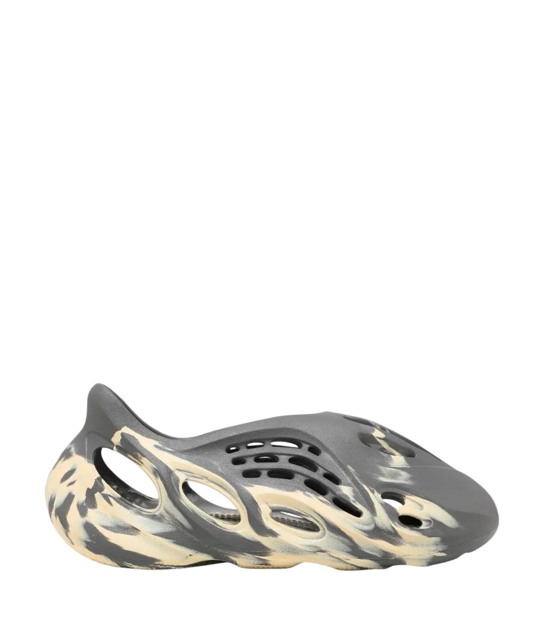 ADIDAS YEEZY Серые резиновые шлепанцы, фото 1