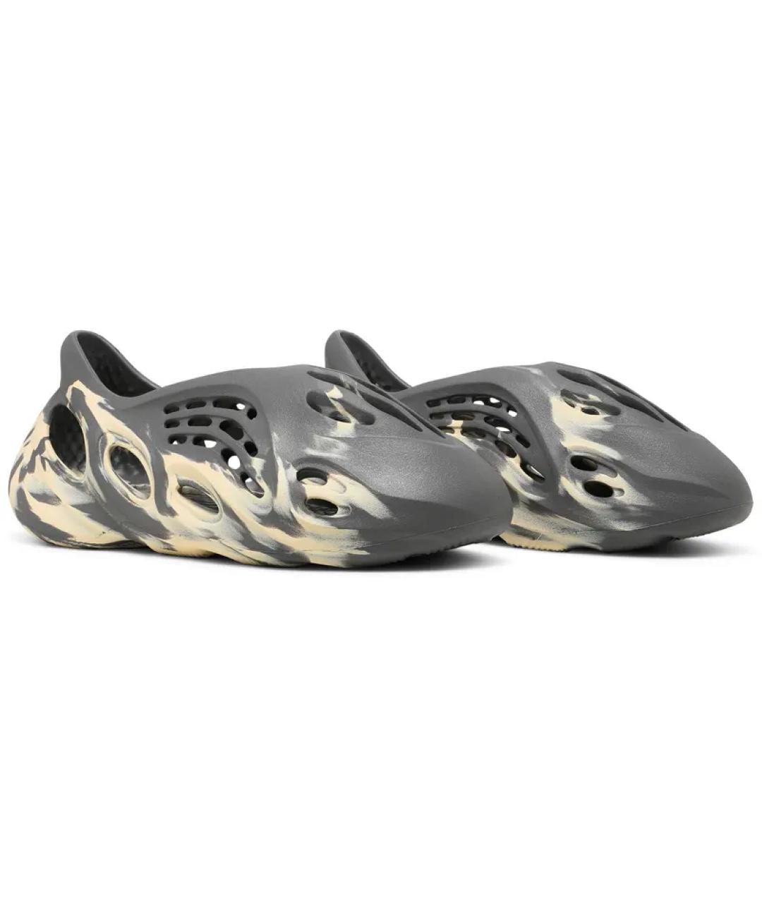 ADIDAS YEEZY Серые резиновые шлепанцы, фото 5
