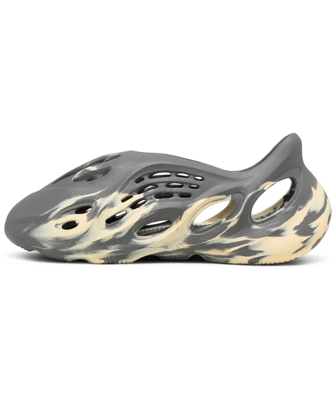 ADIDAS YEEZY Серые резиновые шлепанцы, фото 2