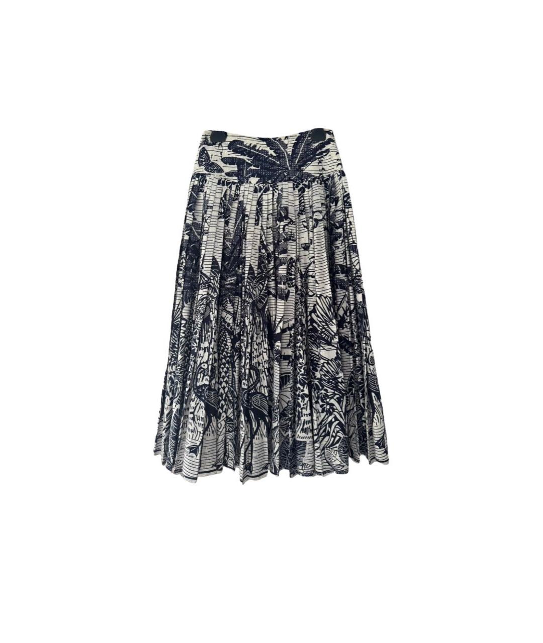 CHRISTIAN DIOR Мульти хлопковая юбка миди, фото 6