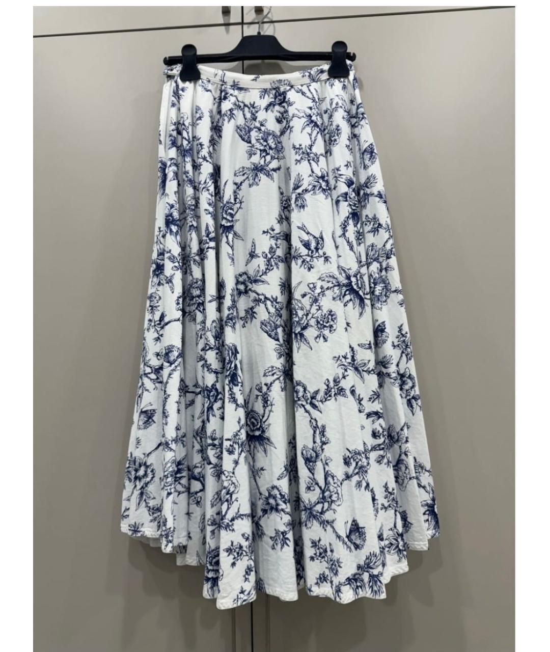 CHRISTIAN DIOR Мульти хлопковая юбка миди, фото 2