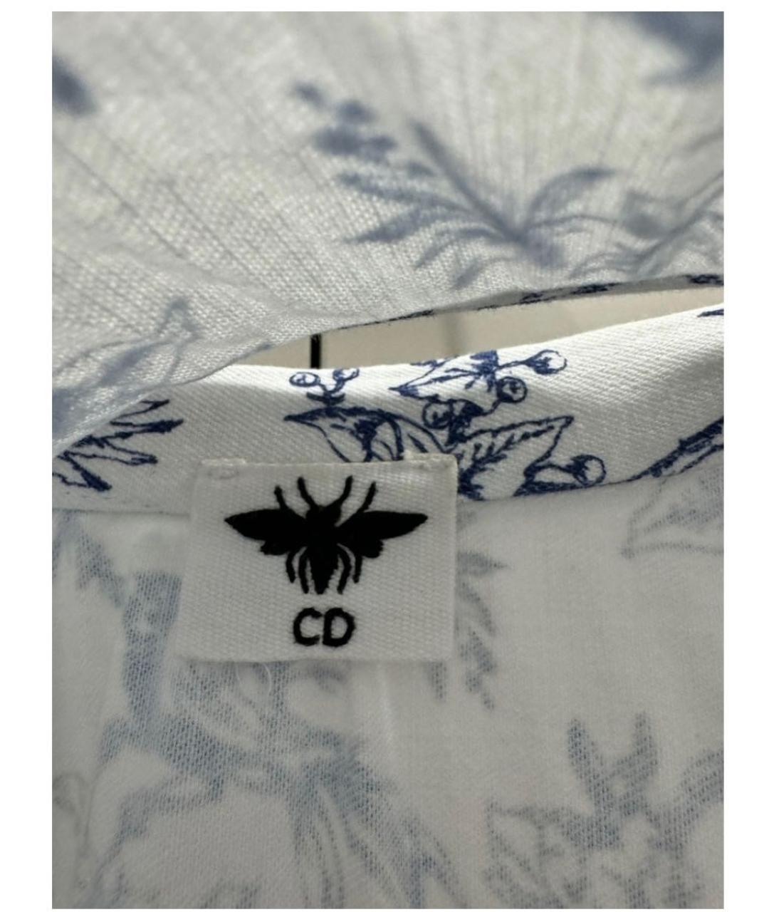 CHRISTIAN DIOR Мульти хлопковая юбка миди, фото 3