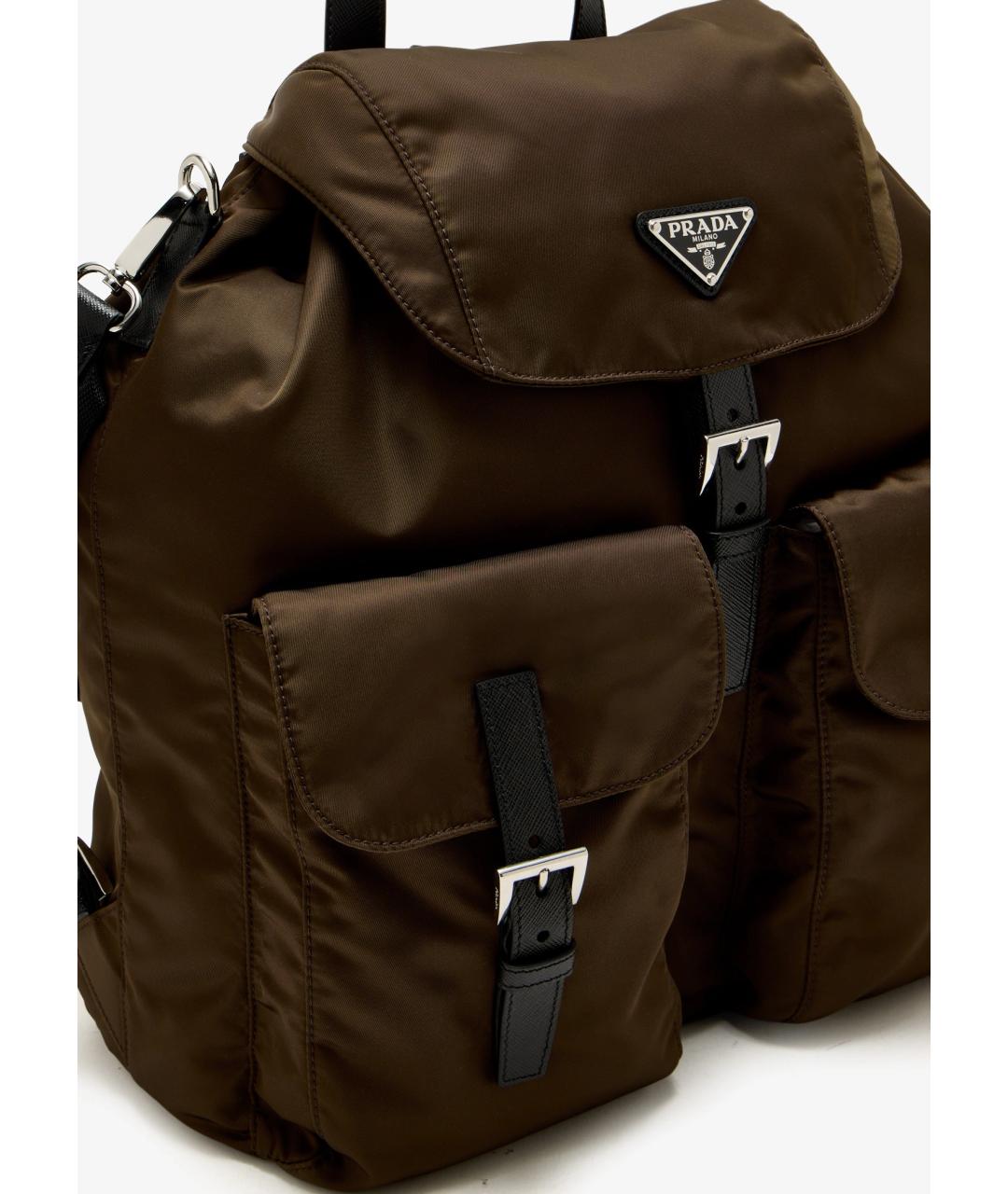 PRADA Коричневый рюкзак, фото 3