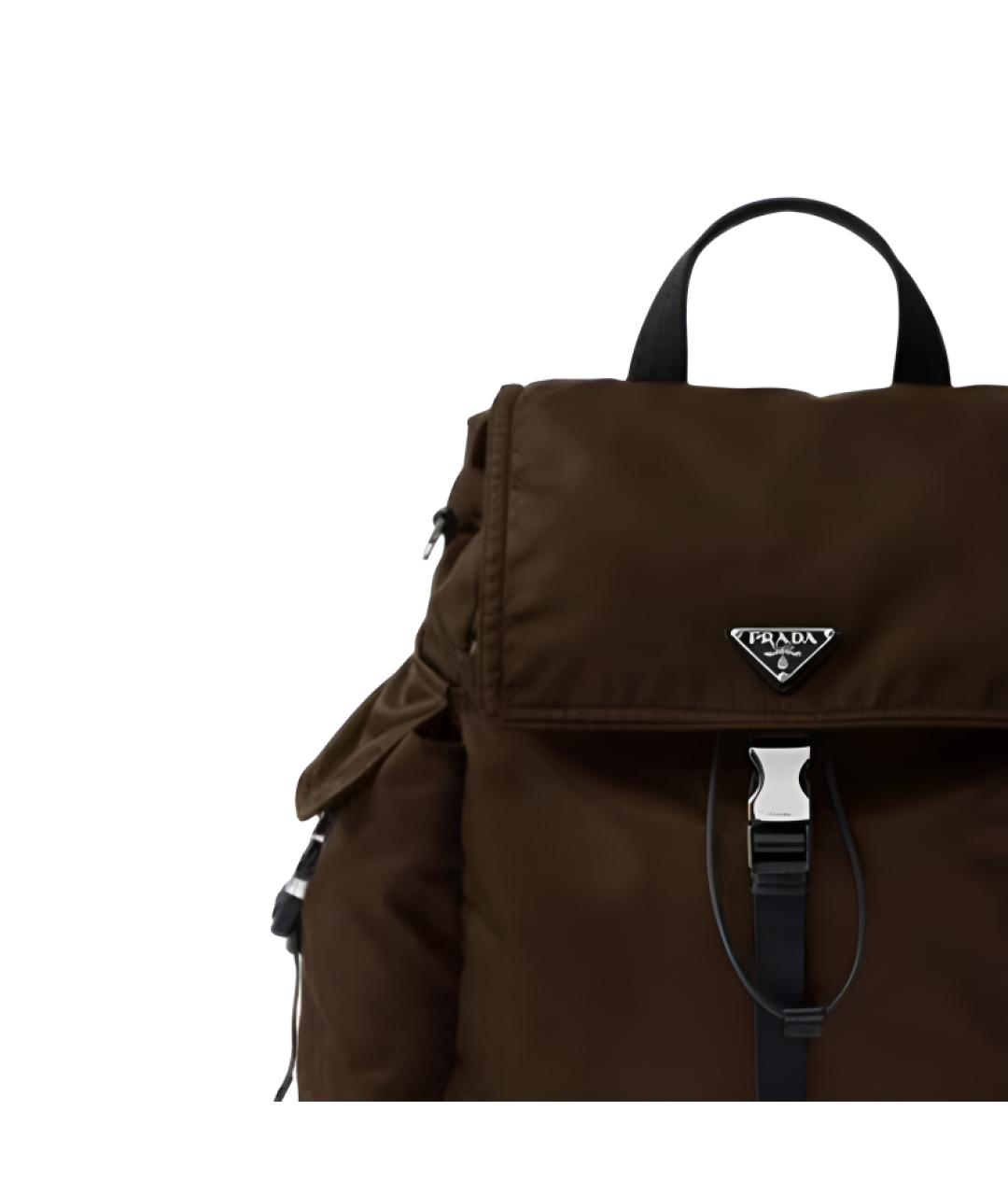 PRADA Коричневый рюкзак, фото 2