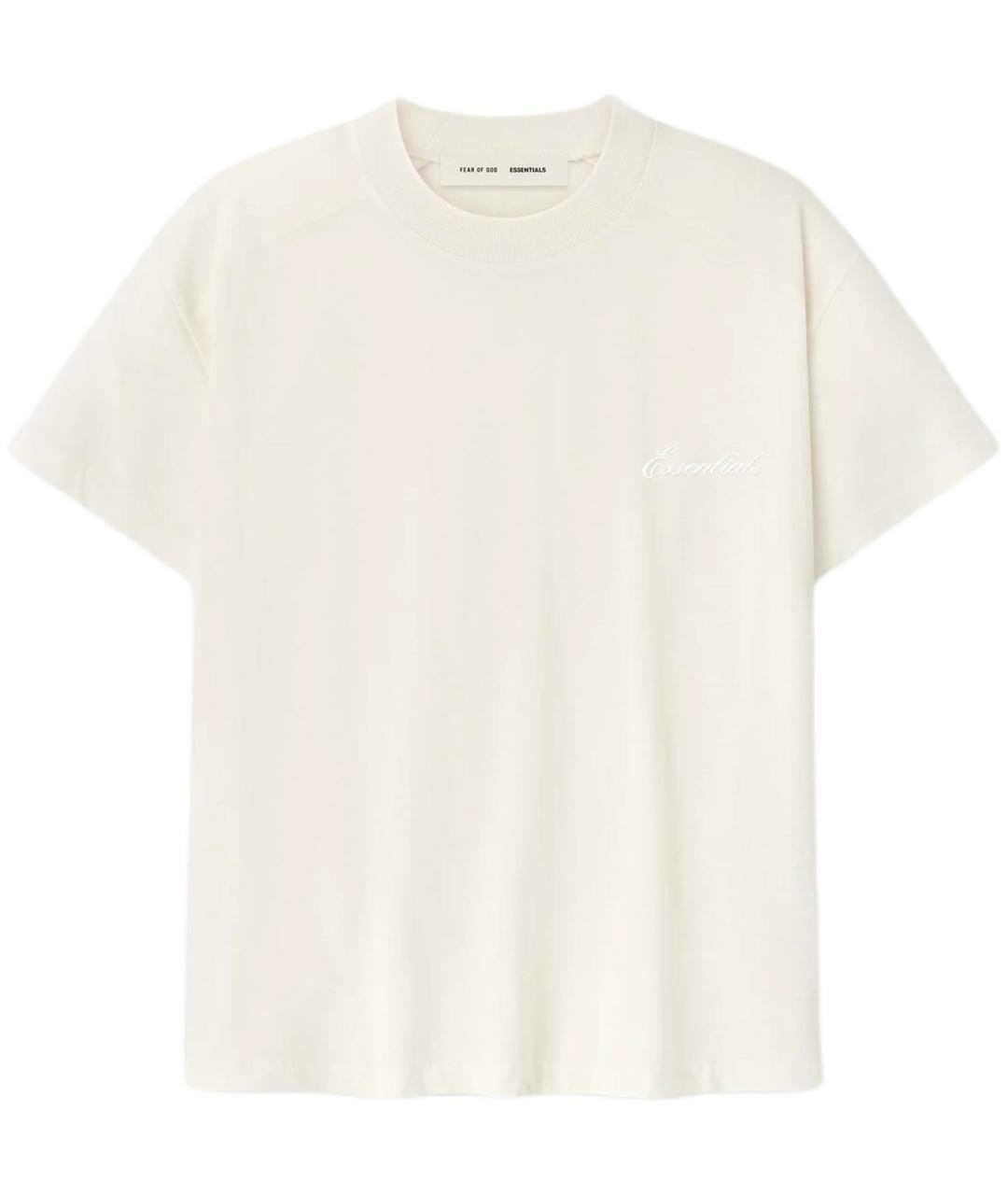 FEAR OF GOD ESSENTIALS Белая хлопковая футболка, фото 3