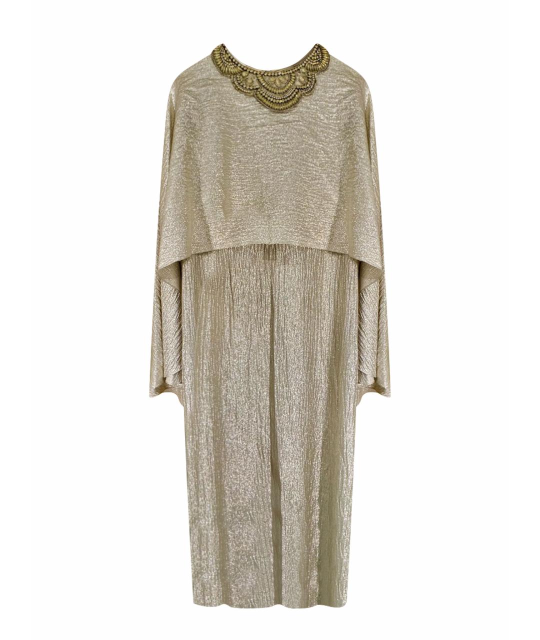 OSCAR DE LA RENTA Золотое вечернее платье, фото 10