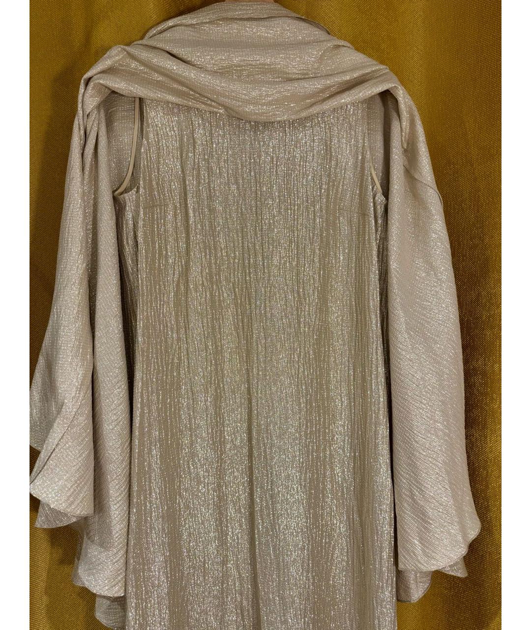 OSCAR DE LA RENTA Золотое вечернее платье, фото 5