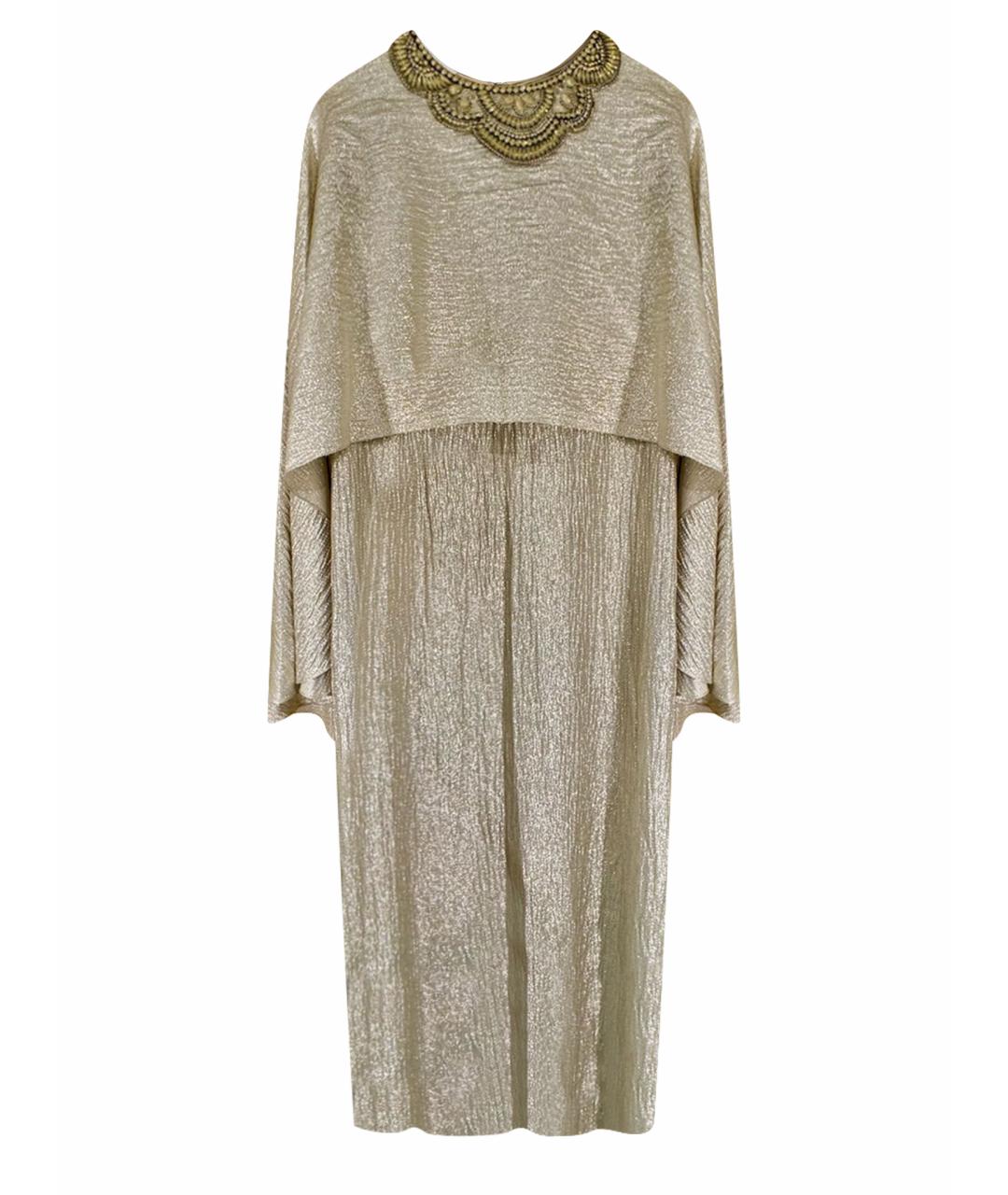 OSCAR DE LA RENTA Золотое вечернее платье, фото 1