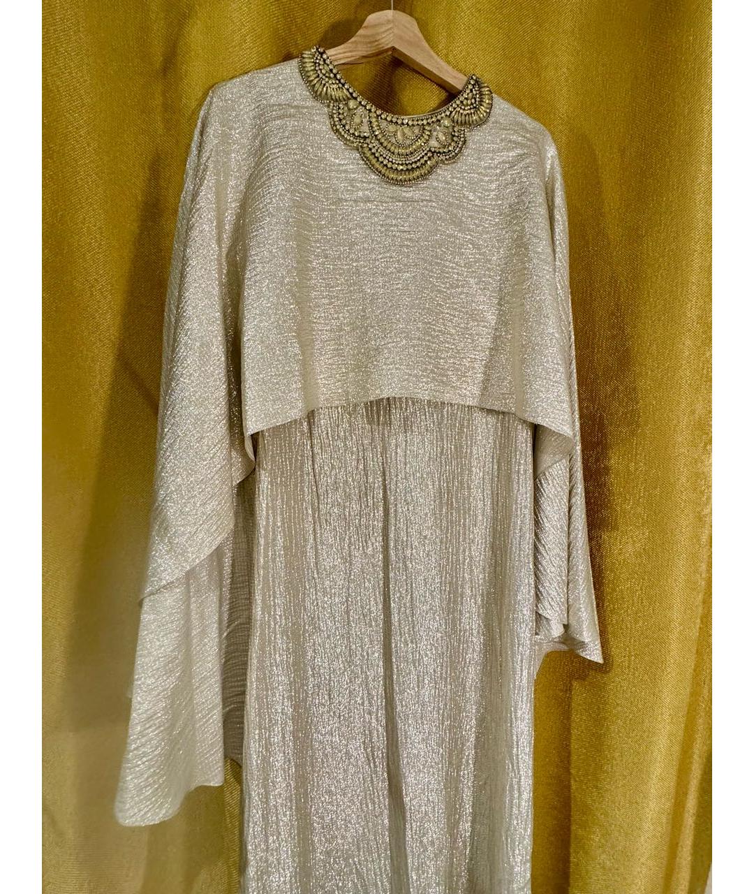 OSCAR DE LA RENTA Золотое вечернее платье, фото 7