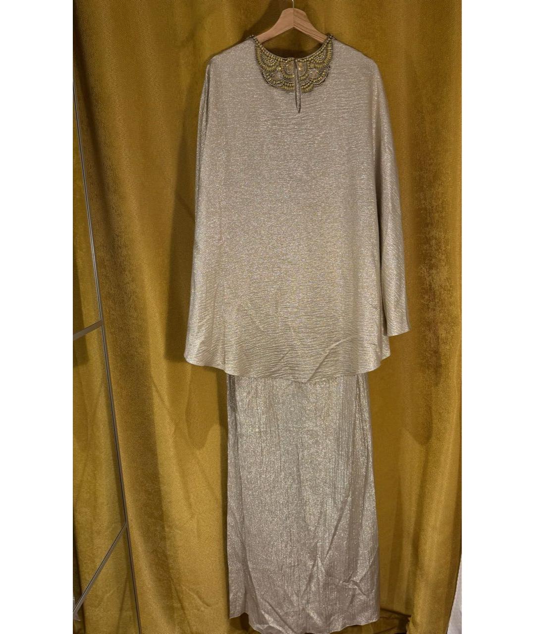 OSCAR DE LA RENTA Золотое вечернее платье, фото 2