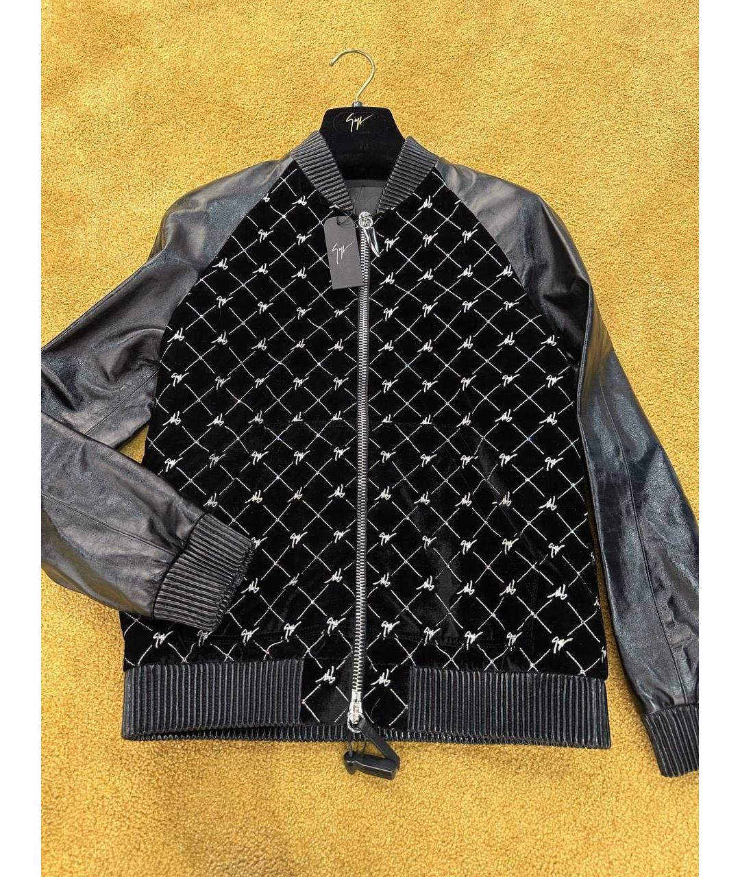 GIUSEPPE ZANOTTI DESIGN Черная кожаная куртка, фото 5