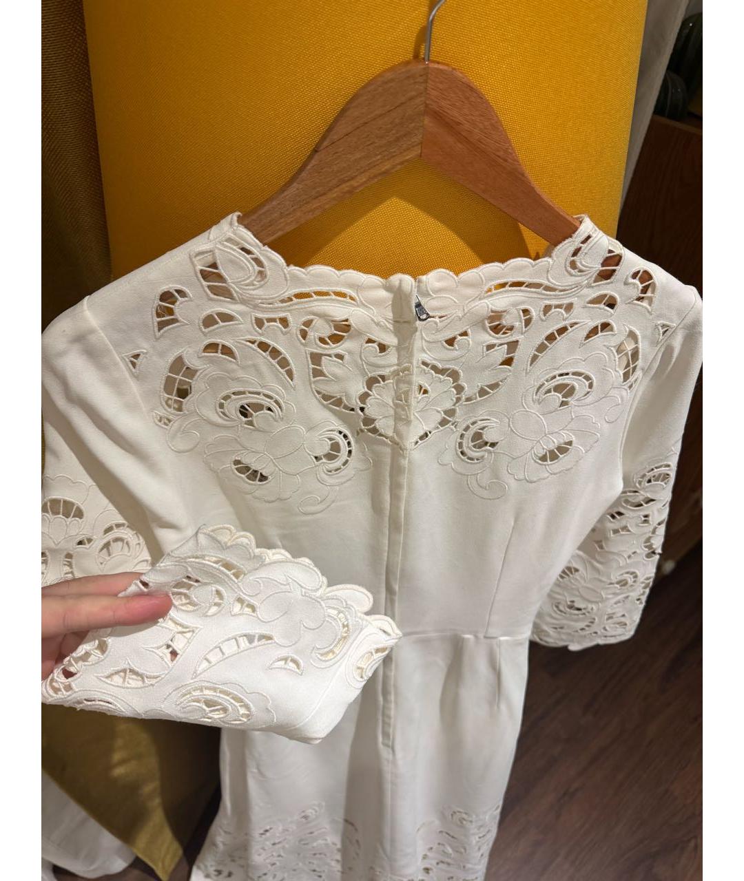 DOLCE&GABBANA Белое вискозное вечернее платье, фото 2