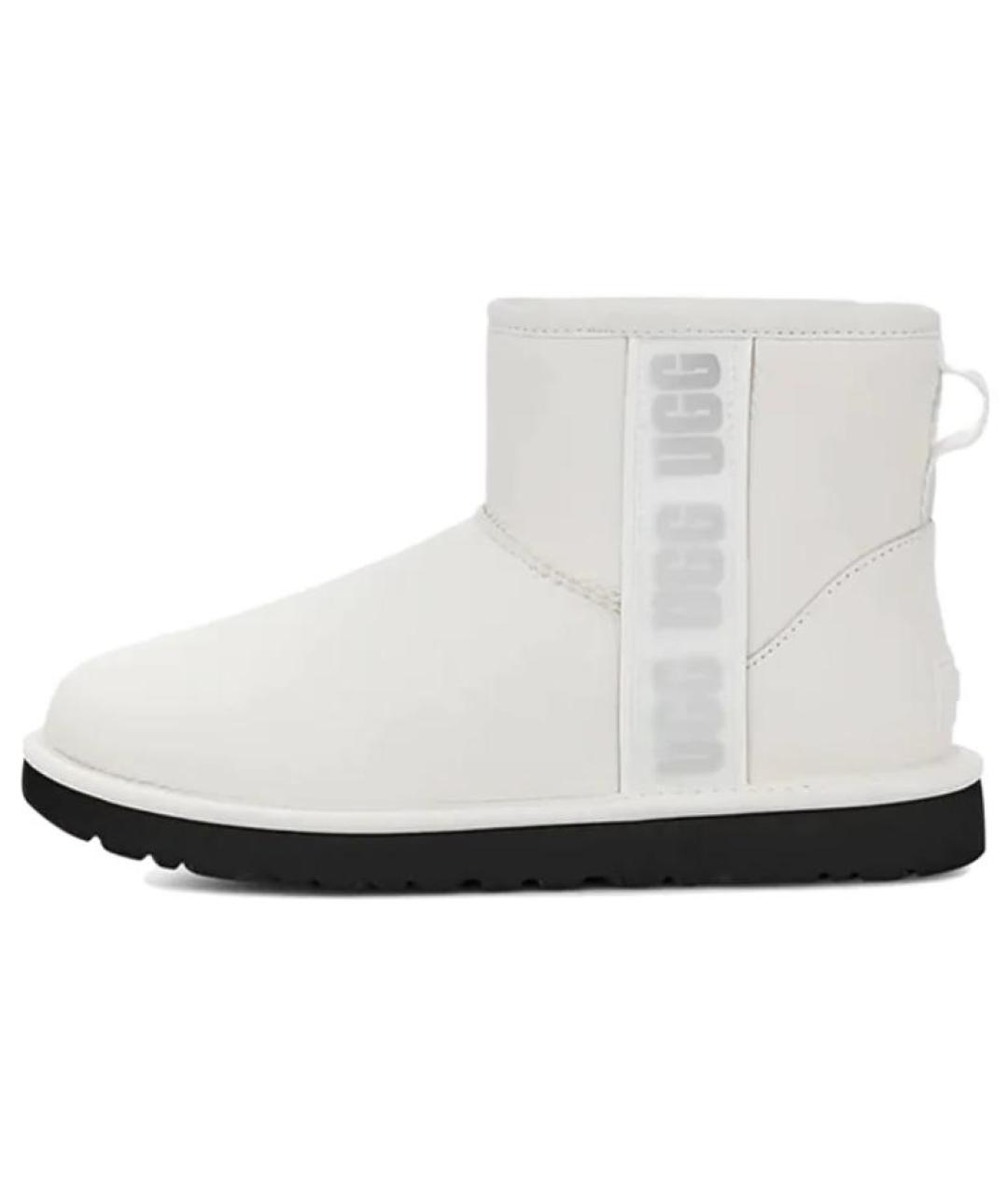 UGG AUSTRALIA Белые кожаные ботинки, фото 2